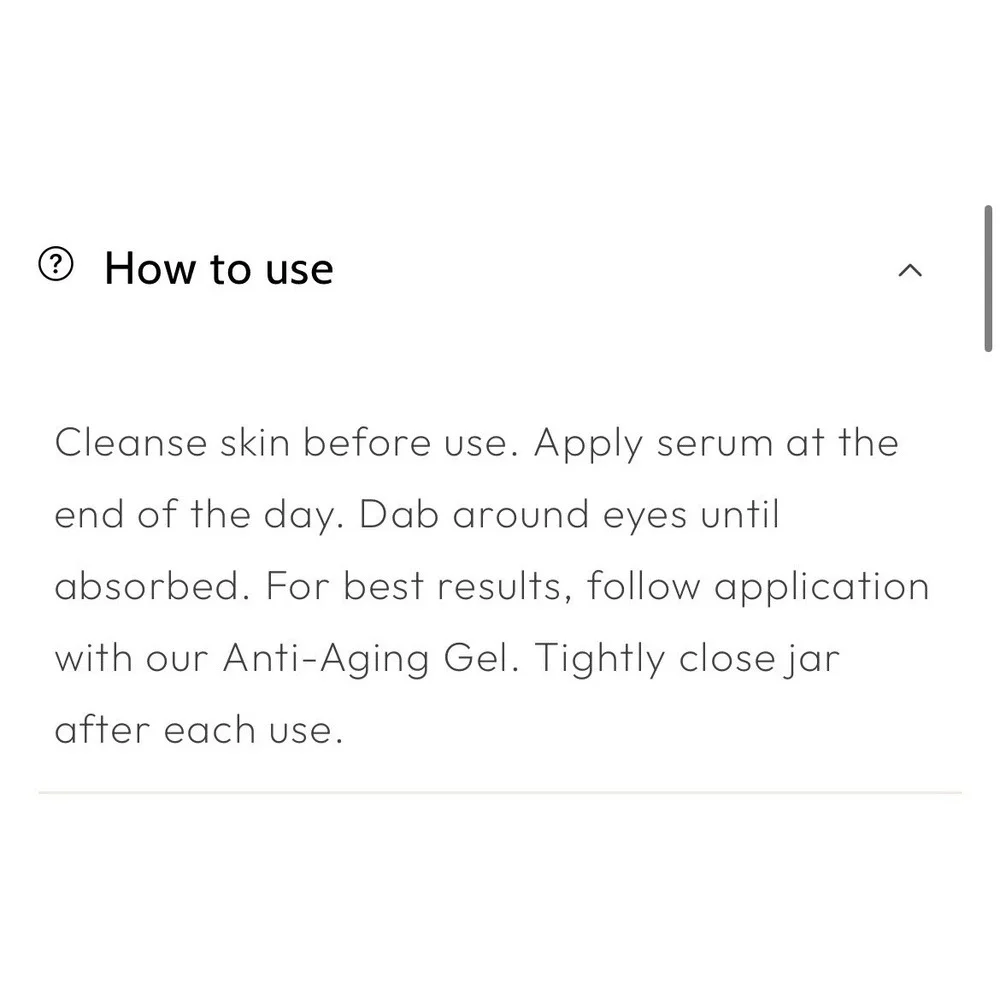 Predire Paris Obsessed Eye Care Replenishing Day Serum Anti-Aging 40ml MSRP:$850